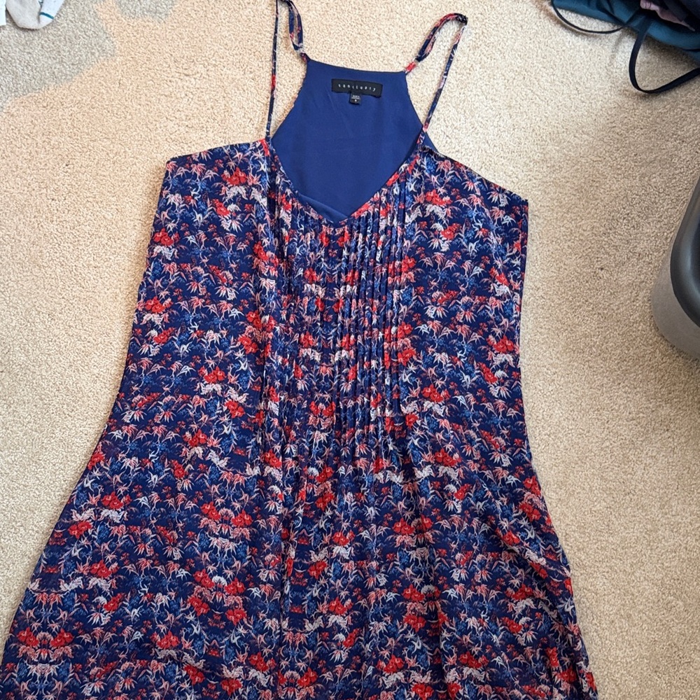 Sanctuary Blue and Red Floral Dress